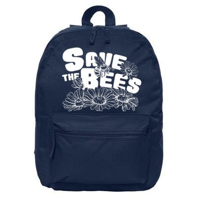 Save The Bees Floral 16 in Basic Backpack