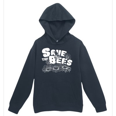 Save The Bees Floral Urban Pullover Hoodie