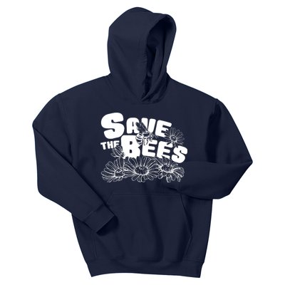 Save The Bees Floral Kids Hoodie