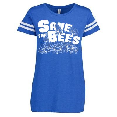 Save The Bees Floral Enza Ladies Jersey Football T-Shirt