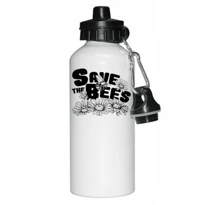 Save The Bees Floral Aluminum Water Bottle