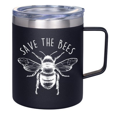 Save The Bees Vintage 12oz Stainless Steel Coffee Mug