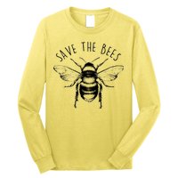 Save The Bees Vintage Long Sleeve Shirt