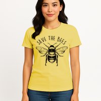 Save The Bees Vintage Womens T-Shirt