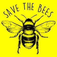 Save The Bees Vintage Womens T-Shirt