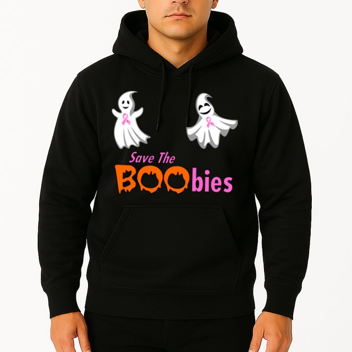Save The Boobies Halloween Ghost Hoodie