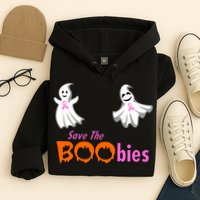 Save The Boobies Halloween Ghost Hoodie