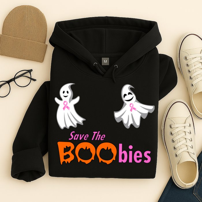 Save The Boobies Halloween Ghost Hoodie