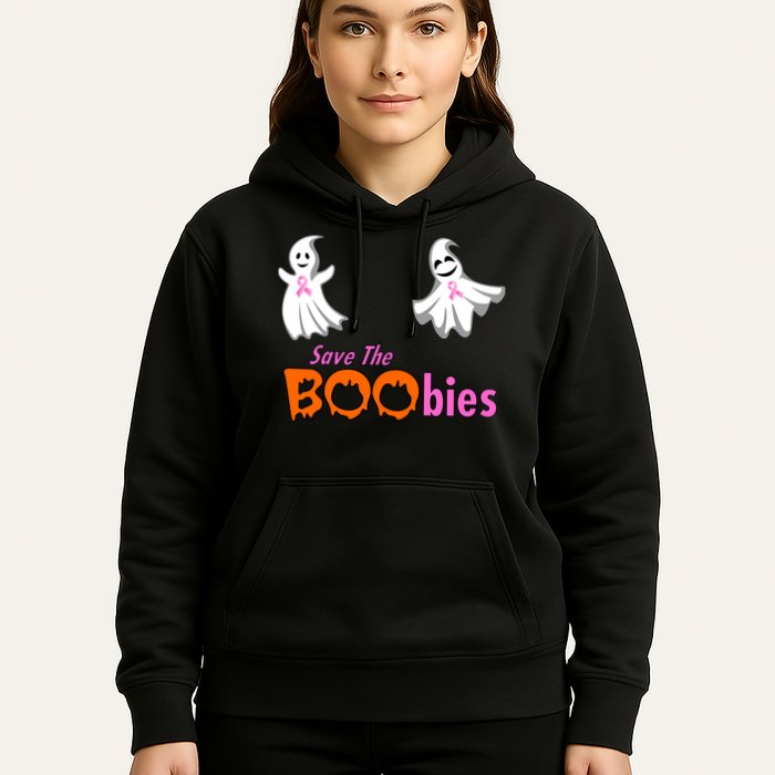 Save The Boobies Halloween Ghost Hoodie