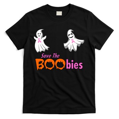 Save The Boobies Halloween Ghost T-Shirt