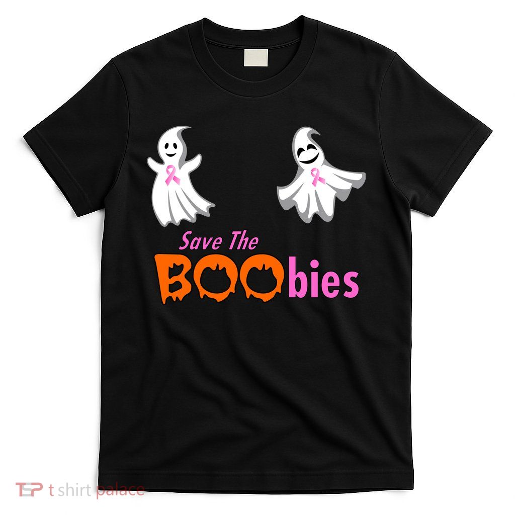 Save The Boobies Halloween Ghost T-Shirt