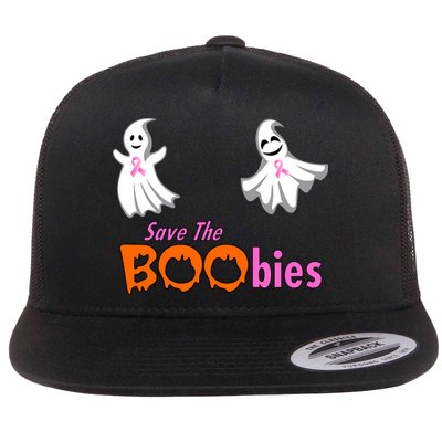 Save The Boobies Halloween Ghost Flatbill Hat