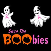 Save The Boobies Halloween Ghost Youth Performance Sprint T-Shirt