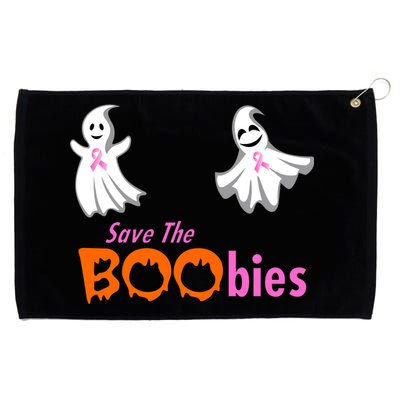 Save The Boobies Halloween Ghost Grommeted Golf Towel