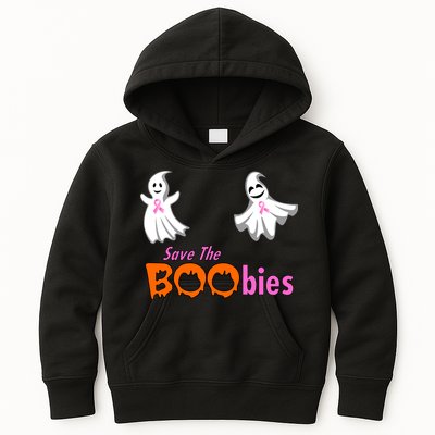 Save The Boobies Halloween Ghost Kids Hoodie