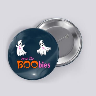 Save The Boobies Halloween Ghost Button