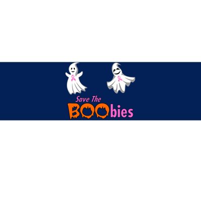 Save The Boobies Halloween Ghost Bumper Sticker