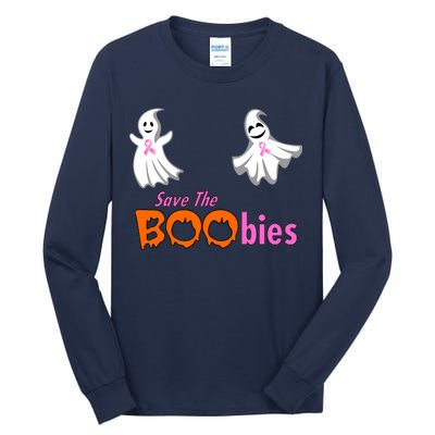 Save The Boobies Halloween Ghost Tall Long Sleeve T-Shirt