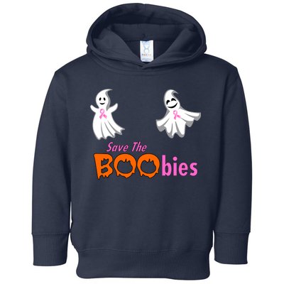 Save The Boobies Halloween Ghost Toddler Hoodie