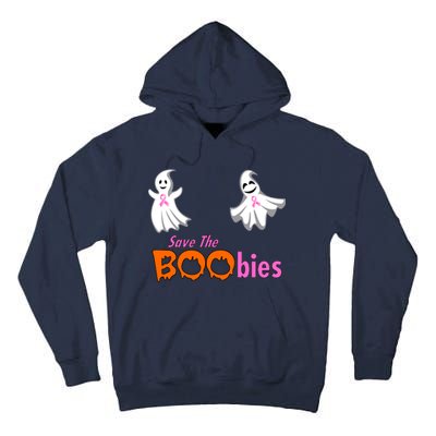 Save The Boobies Halloween Ghost Tall Hoodie