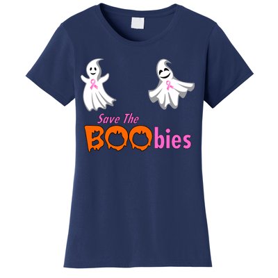 Save The Boobies Halloween Ghost Women's T-Shirt