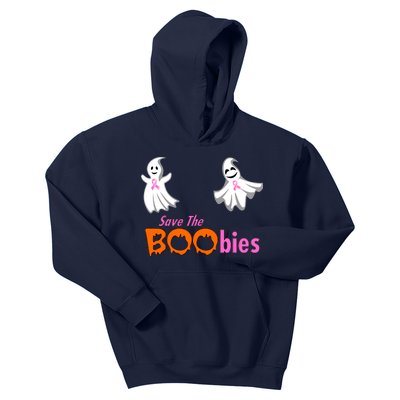 Save The Boobies Halloween Ghost Kids Hoodie