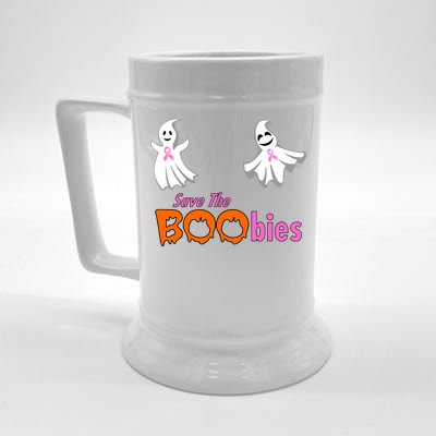 Save The Boobies Halloween Ghost Beer Stein