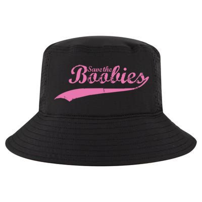 Save The Boobies Retro Breast Cancer Cool Comfort Performance Bucket Hat