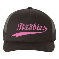 Save The Boobies Retro Breast Cancer Yupoong Adult 5-Panel Trucker Hat