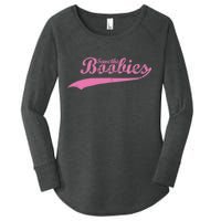 Save The Boobies Retro Breast Cancer Women's Perfect Tri Tunic Long Sleeve Shirt