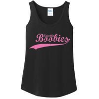 Save The Boobies Retro Breast Cancer Ladies Essential Tank