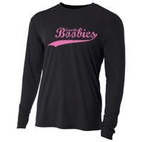 Save The Boobies Retro Breast Cancer Cooling Performance Long Sleeve Crew