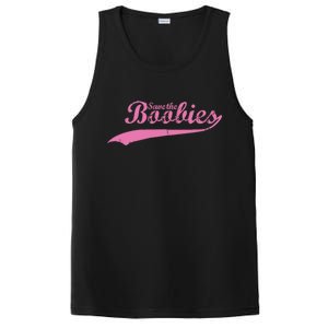 Save The Boobies Retro Breast Cancer PosiCharge Competitor Tank