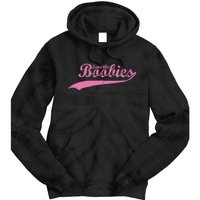 Save The Boobies Retro Breast Cancer Tie Dye Hoodie