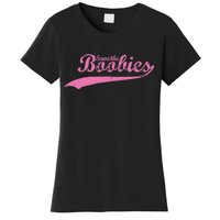 Save The Boobies Retro Breast Cancer Women's T-Shirt