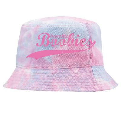 Save The Boobies Retro Breast Cancer Tie-Dyed Bucket Hat