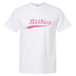 Save The Boobies Retro Breast Cancer Garment-Dyed Heavyweight T-Shirt