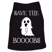 Save The Boooobs Breast Cancer Halloween Ghost Doggie Tank