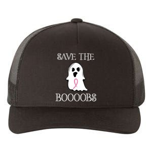 Save The Boooobs Breast Cancer Halloween Ghost Yupoong Adult 5-Panel Trucker Hat