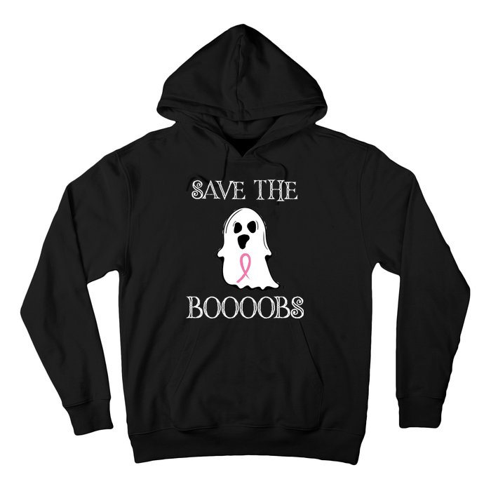 Save The Boooobs Breast Cancer Halloween Ghost Hoodie