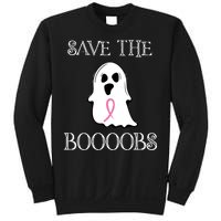 Save The Boooobs Breast Cancer Halloween Ghost Sweatshirt