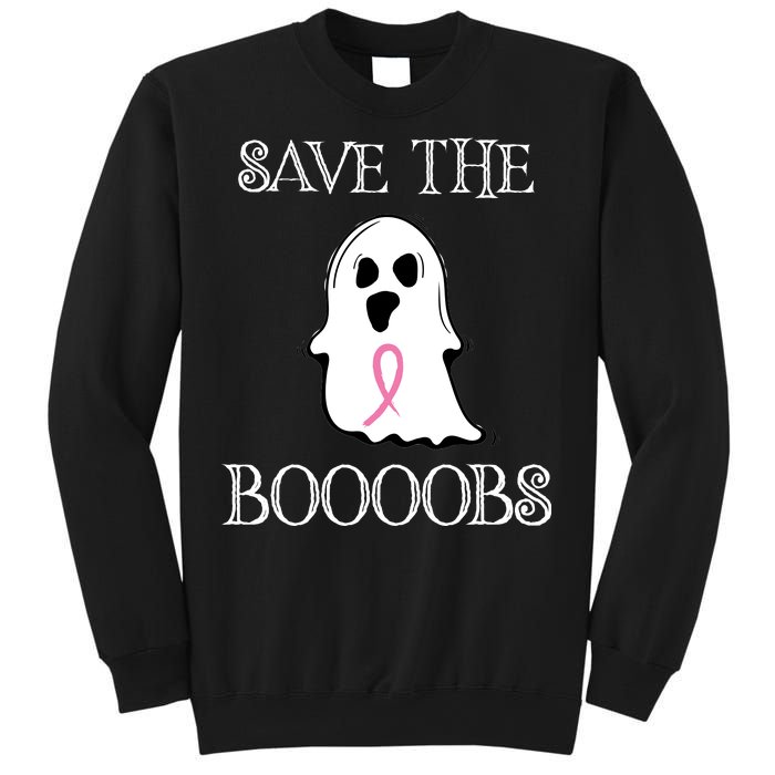 Save The Boooobs Breast Cancer Halloween Ghost Sweatshirt