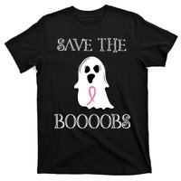 Save The Boooobs Breast Cancer Halloween Ghost T-Shirt