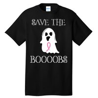 Save The Boooobs Breast Cancer Halloween Ghost Tall T-Shirt