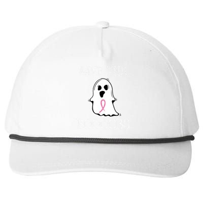 Save The Boooobs Breast Cancer Halloween Ghost Snapback Five-Panel Rope Hat