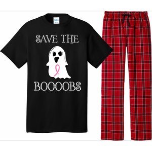 Save The Boooobs Breast Cancer Halloween Ghost Pajama Set