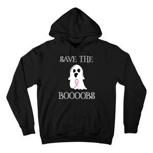 Save The Boooobs Breast Cancer Halloween Ghost Tall Hoodie