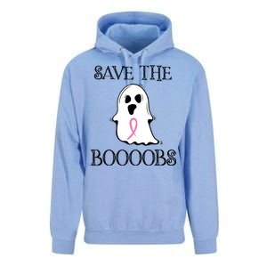 Save The Boooobs Breast Cancer Halloween Ghost Unisex Surf Hoodie