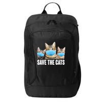 Save The Cats Face Mask Pandemic City Backpack