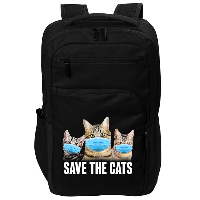 Save The Cats Face Mask Pandemic Impact Tech Backpack